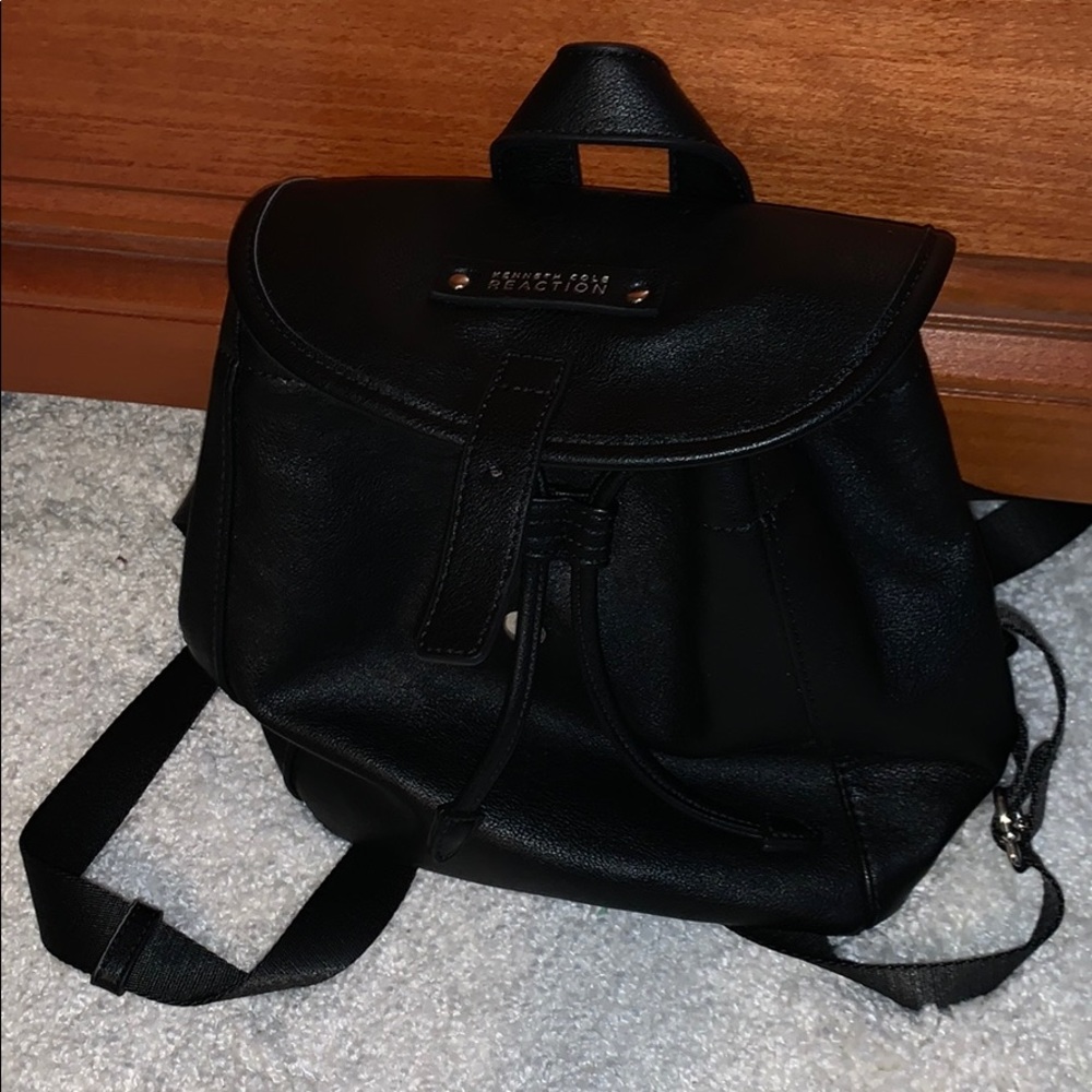 Black mini backpack